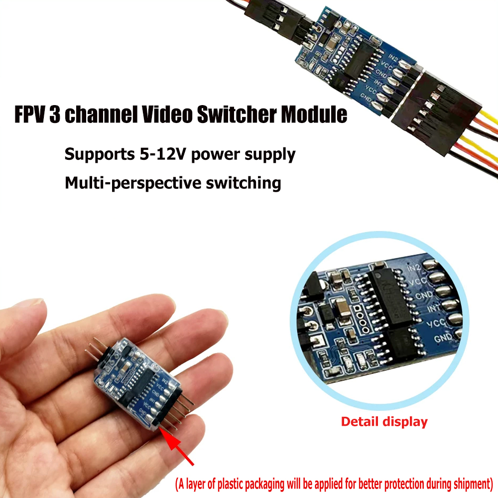5.8G 3 Channel Video Switcher  – обзор и цена Fpv Drone Receiver