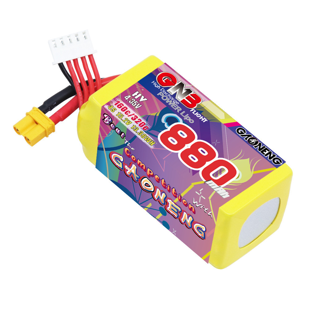GNB 4S 880mAh 15.2V 160C/320C  – обзор и цена Fpv Drone Battery