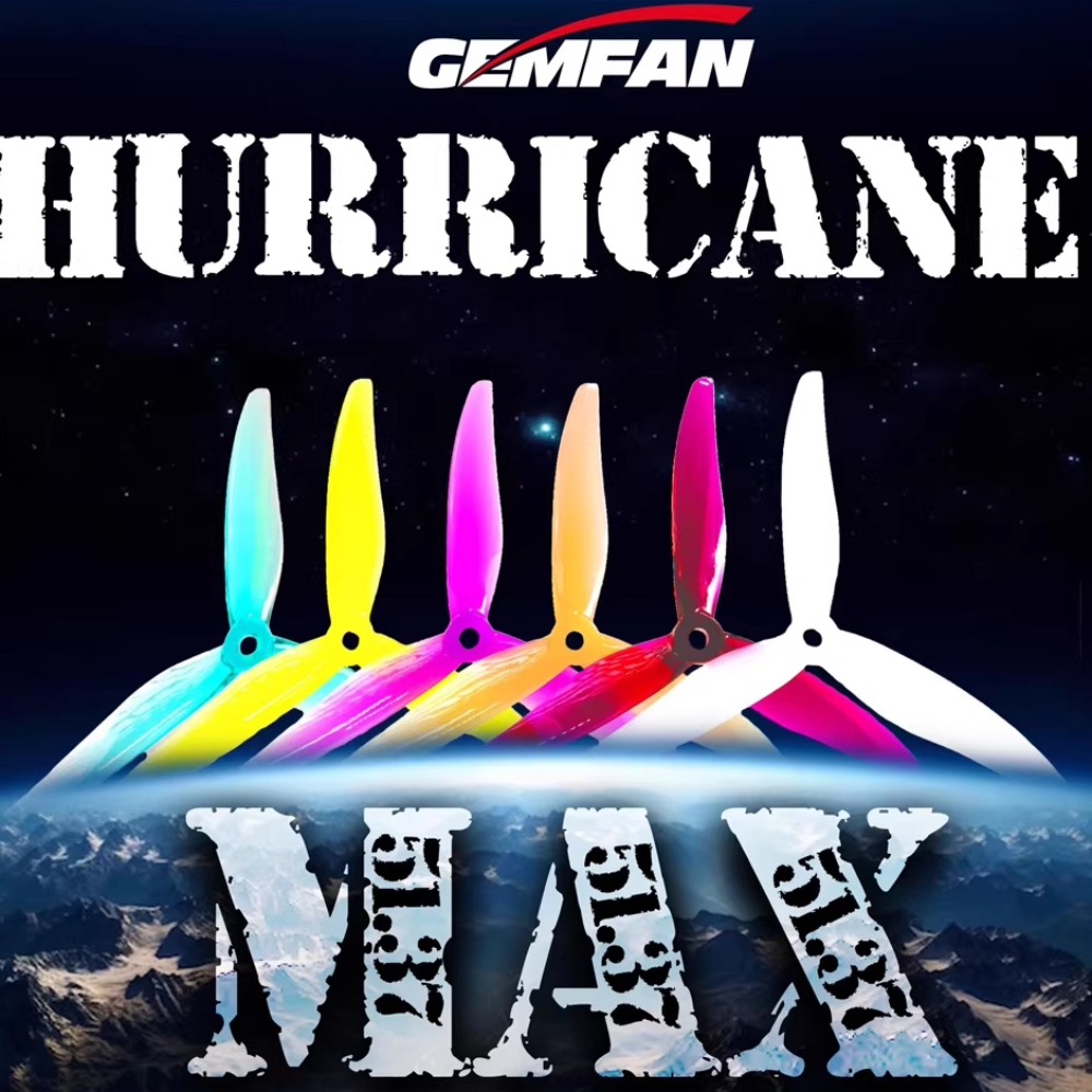 2Pairs Gemfan Hurricane 51377  – обзор и цена Fpv Drone Propeller