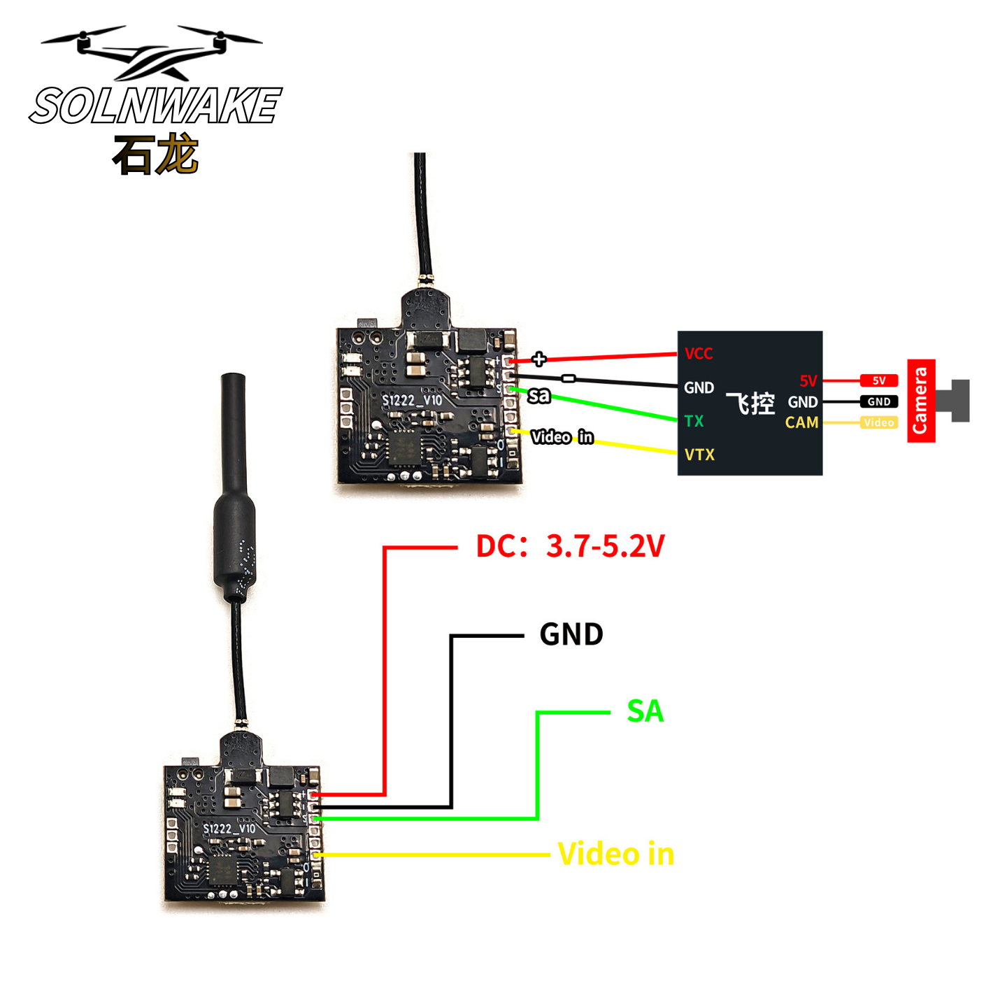 SLONWAKE Nano 5.8G 48CH 200mW  – обзор и цена Fpv Drone Receiver
