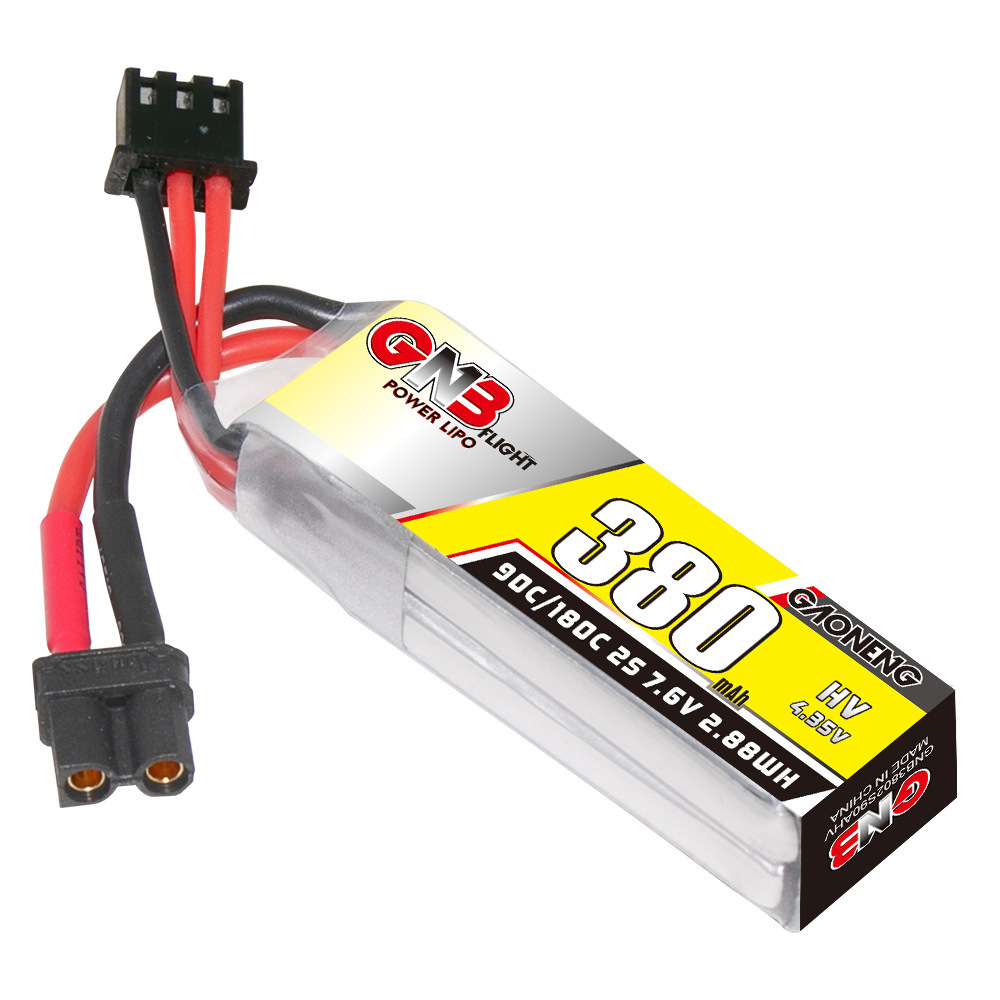 GNB 2S 7.6V 380mAh 90C/180C Li – обзор и цена Fpv Drone Battery