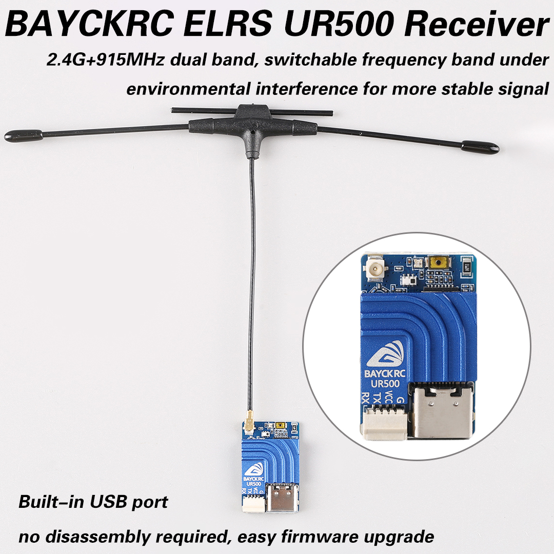 BAYCKRC UR500 ELRS RX 500mW Du – обзор и цена Fpv Drone Frame